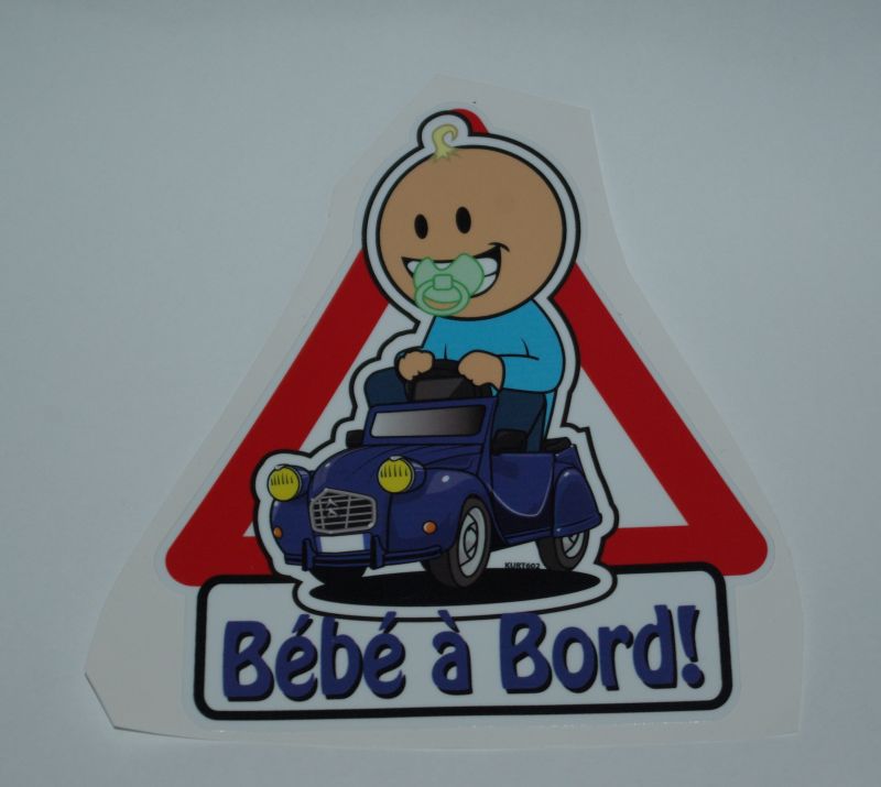 Sticker bébé à bord Citroën Garçon