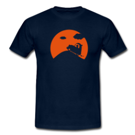 T-Shirt : Pleine lune AZ (2CV)